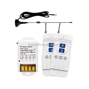 DC12-48V Wireless Receiver 2-button Switch Remote Control Wireless Rf Remote Control Switch 433Mhz Remote Switch for Greenhouse