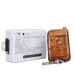 DC12V 2 Channel RF Transmitter Receiver Relay Module 50M Wireless Remote Control Switch