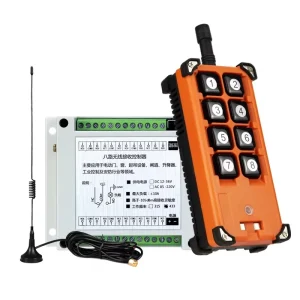 DC12V-36V 8CH Remote Control Switch Industrial Crane Remote ASK Long Distance Universal RF Transmitter and Receiver 433 MHz