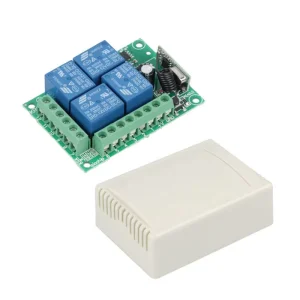DC12V 4 wireless switch relay control board Four key remote control LED light control modification KR1204