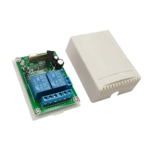 DC12V Wireless 2 Channel Controller With Transmitter 10A Relay Receiver RF Wireless Remote Switch for Garage Door