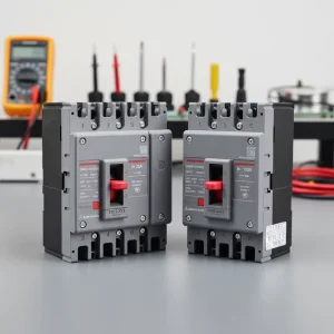 DELIXI CDM3S 63A 1200A Moulded Case Circuit Breaker with Electronic Trip Unit 25KA Breaking Capacity Three Phase MCCB 50 60Hz