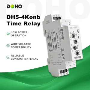 DH5-4Konb Series Miniature Low Power 15A/10A AC/DC Time Delay Relay Silver Alloy Contacts SPDT/DPDT Synchronization