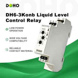 DH6-3Konb Series Sealed Miniature Low Power Multi-Function Liquid Level Control Relay Modular 24V 220V AC/DC 5A SPDT