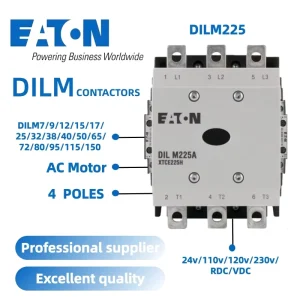 DILM225/22(RA120) 3-Phase AC/DC 380V High Performance Electrical Contactor Reliable Circuit Control Industrial