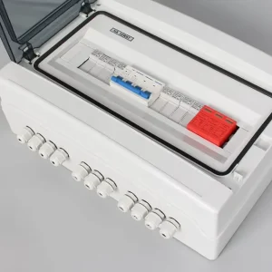 DIN Rail Distribution Box ABS Material IP66 Waterproof Dustproof Industrial Outdoor Use Combiner Box
