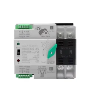 DIN Rail FHM3 100R PC Changeover Switch 63A 100A 125A Single Phase 4kA Breaking Capacity Generator Controller Automatic Switch