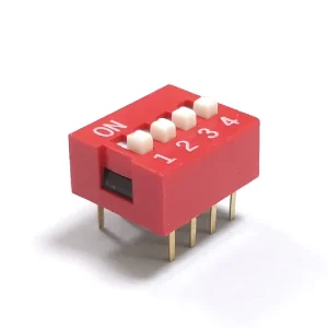DIP Switch Multi position Straight Through hole Gold plated 2.54mm Digital Flat Slide Switch