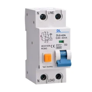 DL6-40N DL 2P RCBO Circuit Breaker with SAA