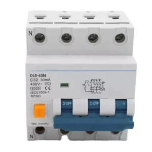 DL8NL 40 DL 4P RCBO Circuit Breaker with SAA