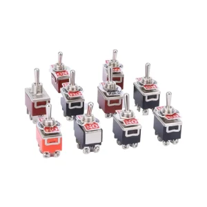 DPDT Heavy Duty Toggle Switch 10A 250VAC Screw Terminal Metal Toggle Switch for Machinery Automotive Industrial Control
