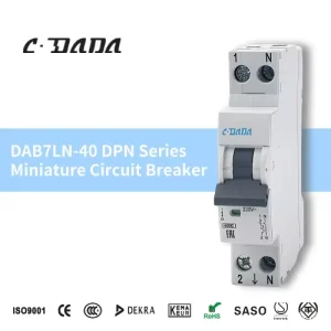 DPN Circuit Breaker 6A 10A 16A 32A Curves B C 6KA Breaking Capacity Mini Circuit Breaker MCB Manufacturer