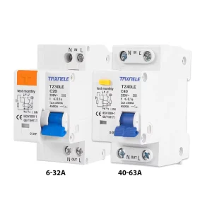 DZ30LE DZ40LE EPNL DPNL 230V 1P+N Residual Current Circuit Breaker Over and Short Current Leakage Protection RCBO MCB 32A 63A