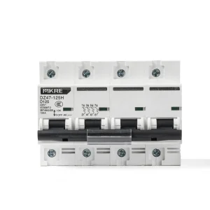 DZ47-125H Mini Circuit Breakers AC MCB Disjoncteur 16A 32A 40A 63A 4P 4 Pole 10KA AC Electrical Miniature Circuit Breakers