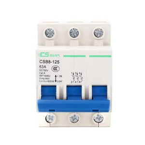DZ47 63 3 Pole DC Miniature Circuit Breaker (MCB) 1A 63A 4.5KA 6KA Breaking Capacity