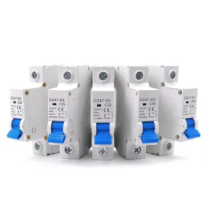 DZ47 63 C32 1P 32A 1Pole Mini Air Switch 50hz with Over Voltage and Undervoltage Protection MCB Switch Miniature Circuit Breaker