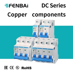 DZ47-63 DZ47-125 DC MCB 1 to 4 Pole 1A to 125A 4.5/6/10kA Breaking Capacity Mini Circuit Breaker for Solar EV Charger PV Station