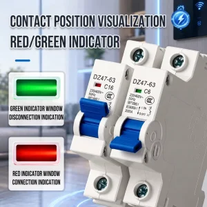 DZ47 63 Miniature Circuit Breaker 400 V 4kA 2-Pole C 13A