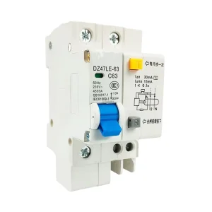 DZ47-63 Miniature Circuit Breaker MCB Copper PA66 Materials 630A Breaking Capacity 220V 380V Rated Voltage Li Protection