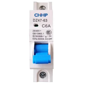DZ47 63A Miniature Circuit Protector Switch Electric Breaker with 400V Rated 3P 2P Air Switch Isolation Short Circuit Capability