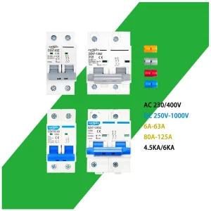 DZ47-63Z DC Mini Circuit Breaker (MCB) 16A 40A 63A 32A Copper CE Certified Rail Mounting for Solar Protection PV Circuit
