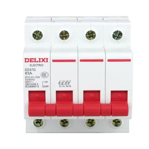 DZ47G Modular Miniature Circuit Breaker Open Circuit 1P 2P 3P 4P Isolating Switch Low Voltage Disconnector