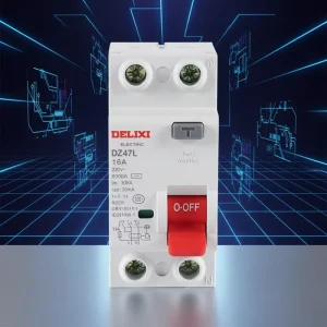 DZ47L 2P 4P Residual Current Electromagnetic Human Electric Shock Protection vacuum mcb rcbo miniature circuit breaker