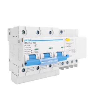 DZ47LE 100H Earth Leakage Circuit Breaker High Current 63A 80A 100A 230V 400V AC 3Poles