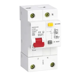 DZ47LE-125 RCBO 1P+N 63A 30mA Earth Leakage Protection Miniature Circuit Breaker Overload Short Circuit Protection 10kA