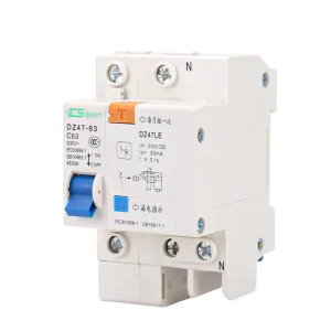 DZ47LE 63 1P Miniature Circuit Breaker MCB RCBO 6A 63A 230V 4.5KA AC Earth Leakage Protection