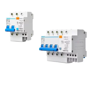 DZ47LE-63 1P+N Safety PA66 Miniature Circuit Breaker (MCB/RCCB/RCBO) 1-4 Pole 6-63A 230/400V 4.5kA Breaking Capacity