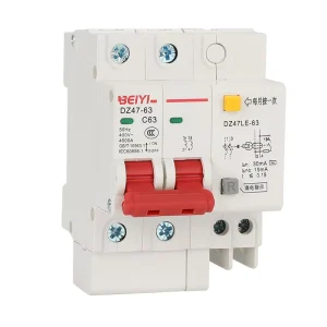 DZ47LE-63 RCBO MCB Circuit Breaker 220V 400V 16A 32A 40A 2 Pole 30mA 100mA 300mA for Vietnam Thailand