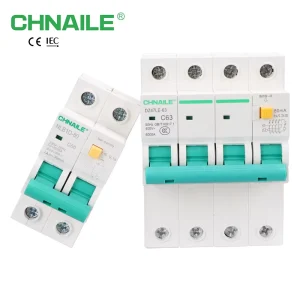 DZ47LE Residual Current Circuit Breaker with Overload Protection RCBO 1P+N 2P 3P 4P 6 63A 6KA Earth Leakage Protection