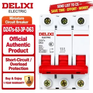 DZ47S Series Miniature Circuit Breaker MCB Air Switch AC 230V 400V Overload Short Circuit Protection