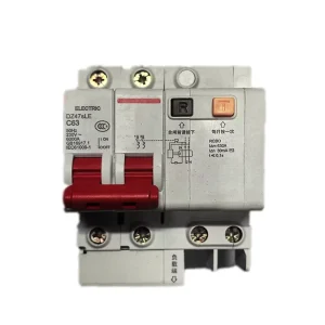 DZ47sLE 2P C63 400V RCBO Copper PA66 6kA Residual Current Operated Circuit Breaker Earth Leakage Switch