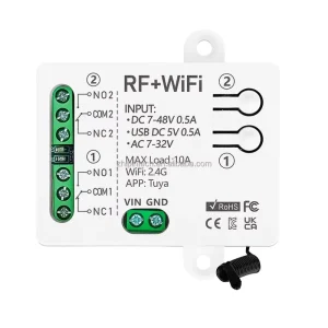 Diese Smart Switch Tuya Wifi Module DC AC 12v 24v 9v Rf 433mhz Wireless Remote Controller Switch Work With Alexa Google