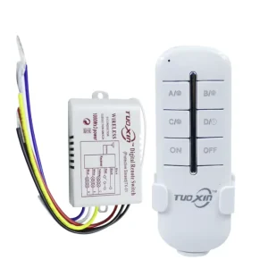 Digital NFC Enabled 10A Wireless Remote Control Light Switch with 10-50m Range for Bulb & Chandelier 220V RF433 1/2/3/4 Ways