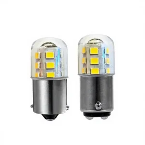 Dimmable BA15D Indicator Light 3W LED Marine Bulb AC DC 12V 24V Signal Lamp