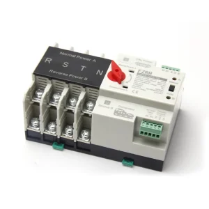 Din Rail ATS Timer Changeover Switch 220V Dual Power Automatic Transfer Selector Switch Uninterrupted 2P 63A Single