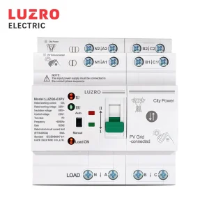 Din Rail CB ATS L N 220V Single Phase Small Dual Power Automatic Conversion Electrical Selector Switch Uninterrupted 2P 63A
