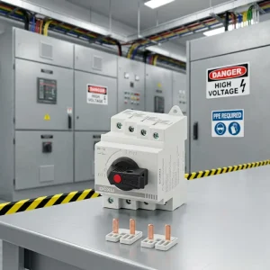 Din Rail IP66 Solar PV DC Load-Break Disconnect Isolator Switch 20A 1200V 1000V for DC Application Model HLG1-32A PC