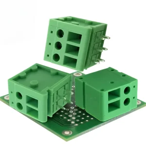 Din Rail PCB Brass Cage Type Screw Terminal Block 4pin 5pin 6pin 7pin 500 5.0MM Connector Panel Copper Terminal Block