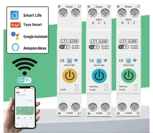Direct Manufacturing Wifi 1P+N Smart Switch Plastic Industrial Use Mobile Phone Remote Control Timing