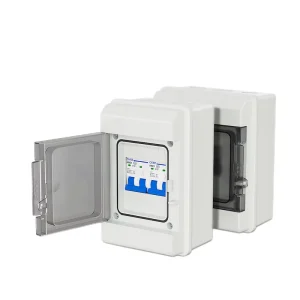 Distribution Box Ht Waterproof 2 4 Way Circuit Breaker Box PZ30 for Home Solar Miniature Circuit Breakers Electrical Panel Box