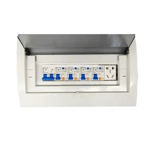 Distribution Box with Residual Current Circuit Breakers and Protection Box Surface Leak 4-Way Socket