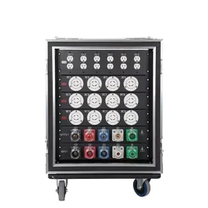 Distro 6chs Edsion110v+12chs L14-30 220v Output Camlock Plug in and Out Power Distribution Equipment