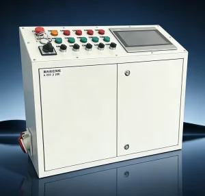 Double Door HMI Touch Screen Control Console Cabinet Industrial Machine Operation Box With Push Buttons Emergency Stop Knob