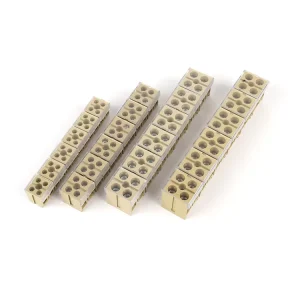 Double Row JF6-10/12 PC Screw Wire Terminal Connector Fixed Terminal Blocks Brass Connector 4-10mm2
