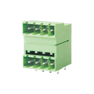 Double Row PCB Plug-in Terminal Block (WJ2EDGRH-5.0/5.08mm) Double Row Terminal Block Header Right Angle 5.08mm