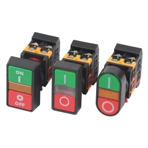 Double position Illuminated Momentary Pushbutton Switch 220V Power Control Switch